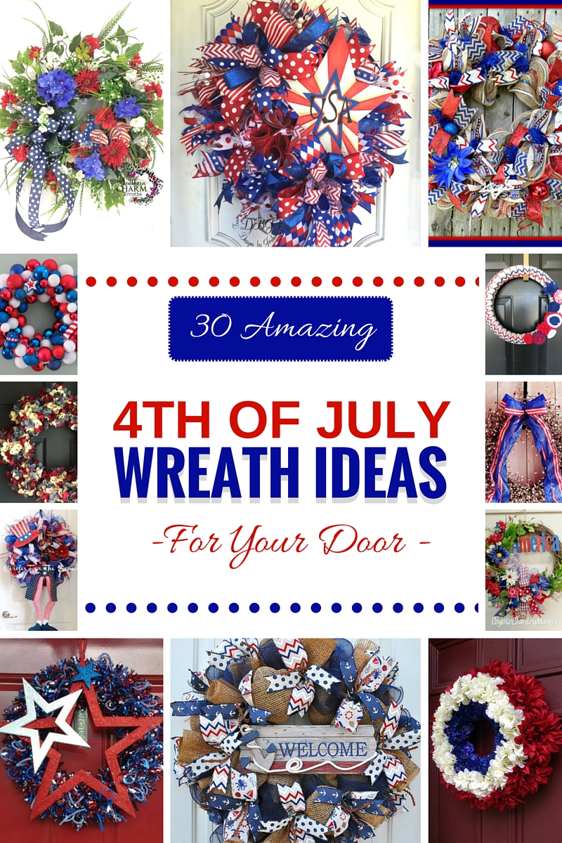 30 Amazing 4th Of July Wreath Ideas For Your Door