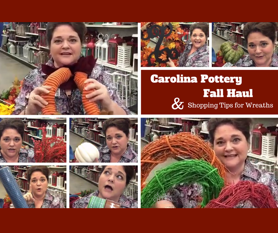 Carolina Pottery Fall Haul & Shopping for Wreath Supplies