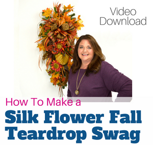 How to Make a Fall Teardrop Swag by Southern Charm Wreaths