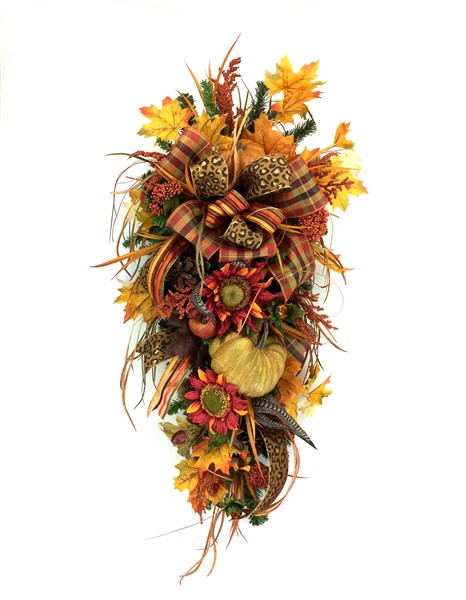 Designer Fall Teardrop Swag Training Video | Southern Charm Wreaths