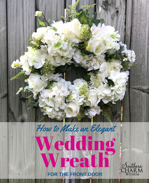 How to Make an Elegant Wedding Wreath for Front Door