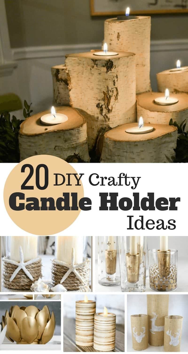 Pretty DIY Candle Holders