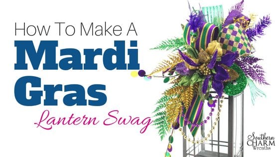 Create a Festive, Colorful Mardi Gras Bead Wreath