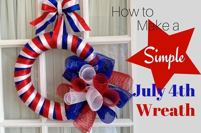 How to Simple July 4th Wreath