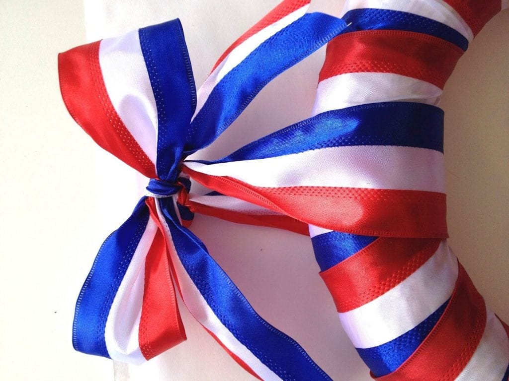 How to Make a Simple July 4th Door Wreath - Southern Charm Wreaths