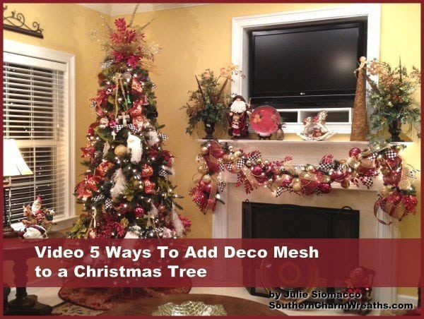 Video-5 Möglichkeiten, einem Weihnachtsbaum Dekonetz hinzuzufügen