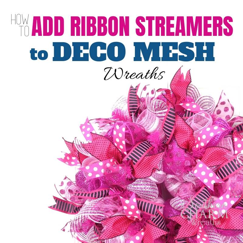 How to Add Ribbon to Deco Mesh Wreaths