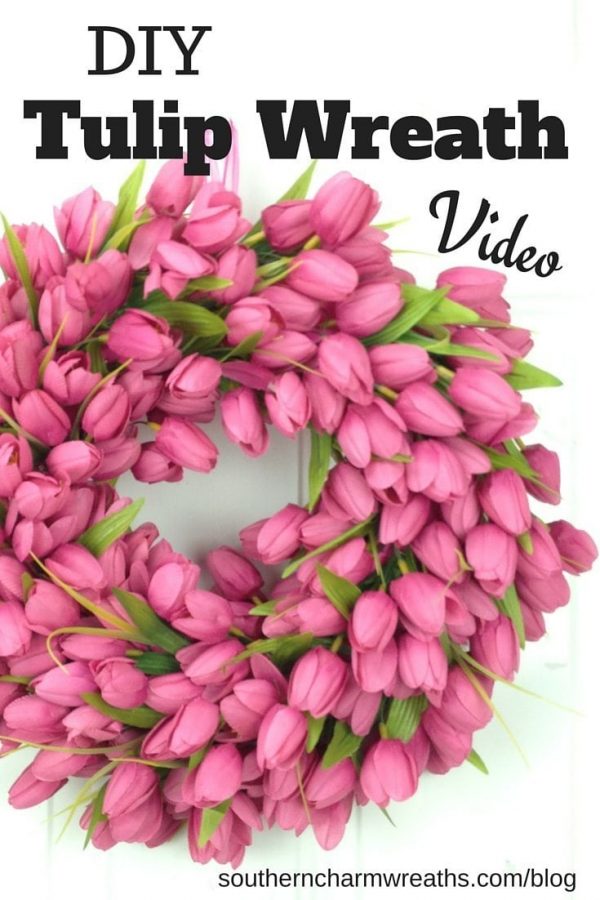 How To Quickly Make A Beautiful Spring Tulip Wreath