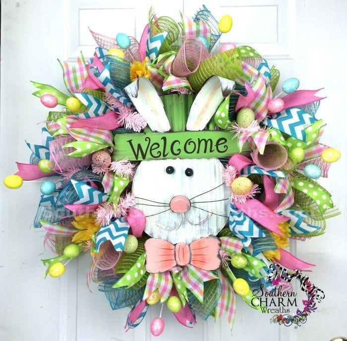 Fun Deco Mesh Easter Wreath Ideas Southern Charm Wreaths