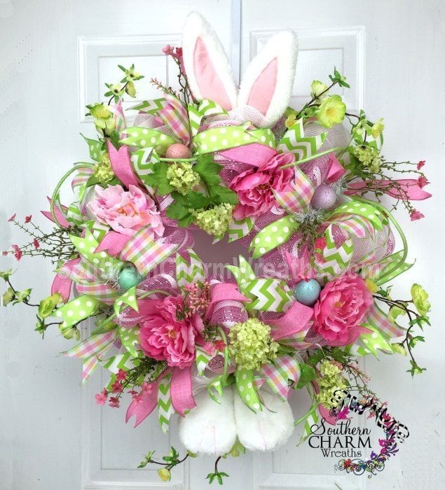 Fun Deco Mesh Easter Wreath Ideas | Southern Charm Wreaths