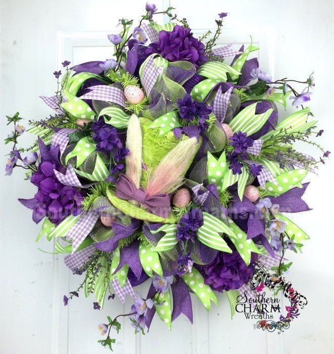 Fun Deco Mesh Easter Wreath Ideas Southern Charm Wreaths