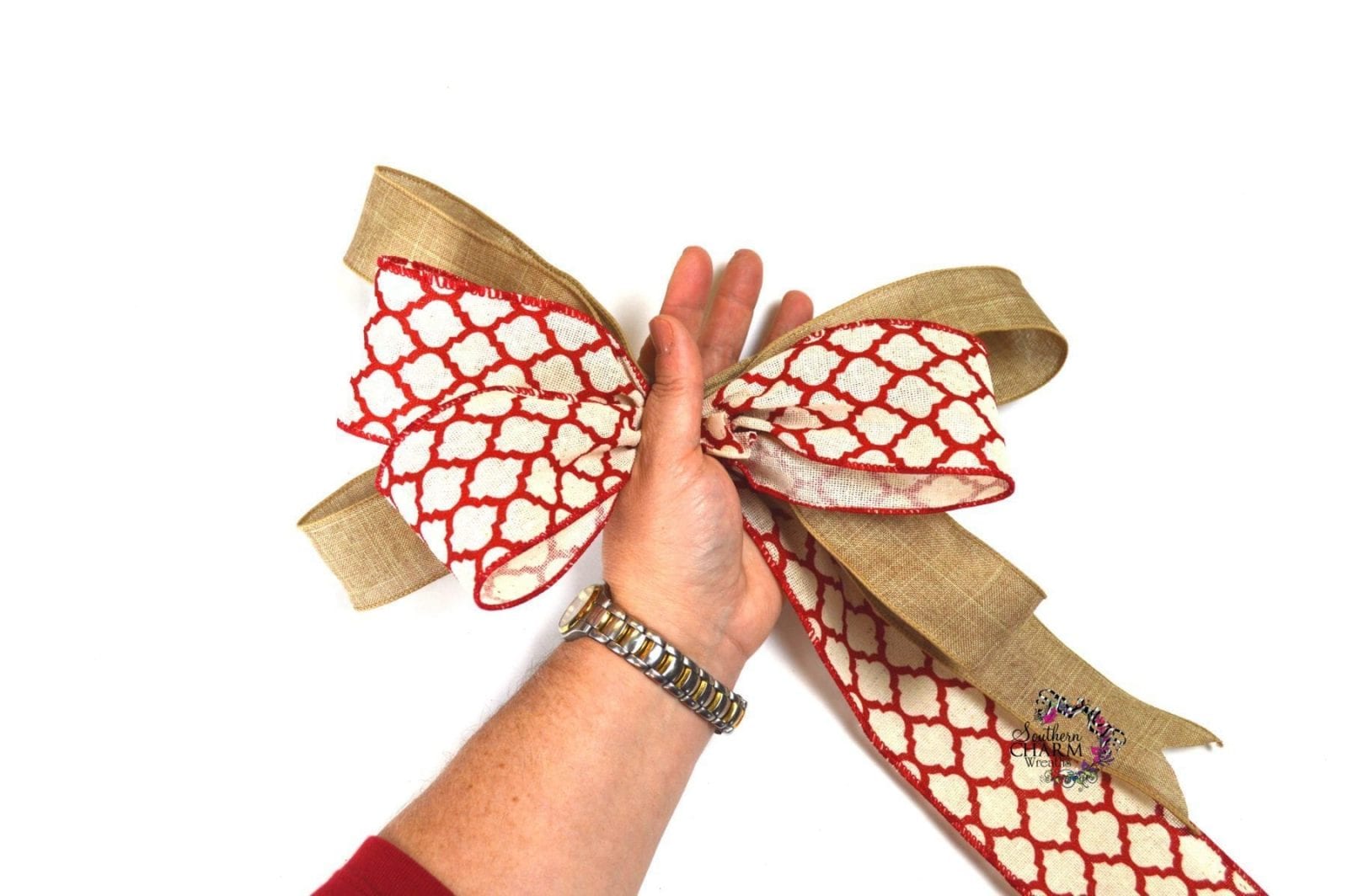 How To Make A Bow With Multiple Ribbons How To Bow Multiple Ribbon 4