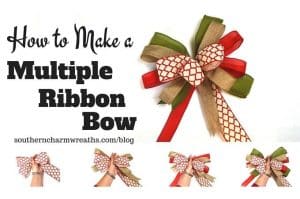 How to make a multiple ribbon bow