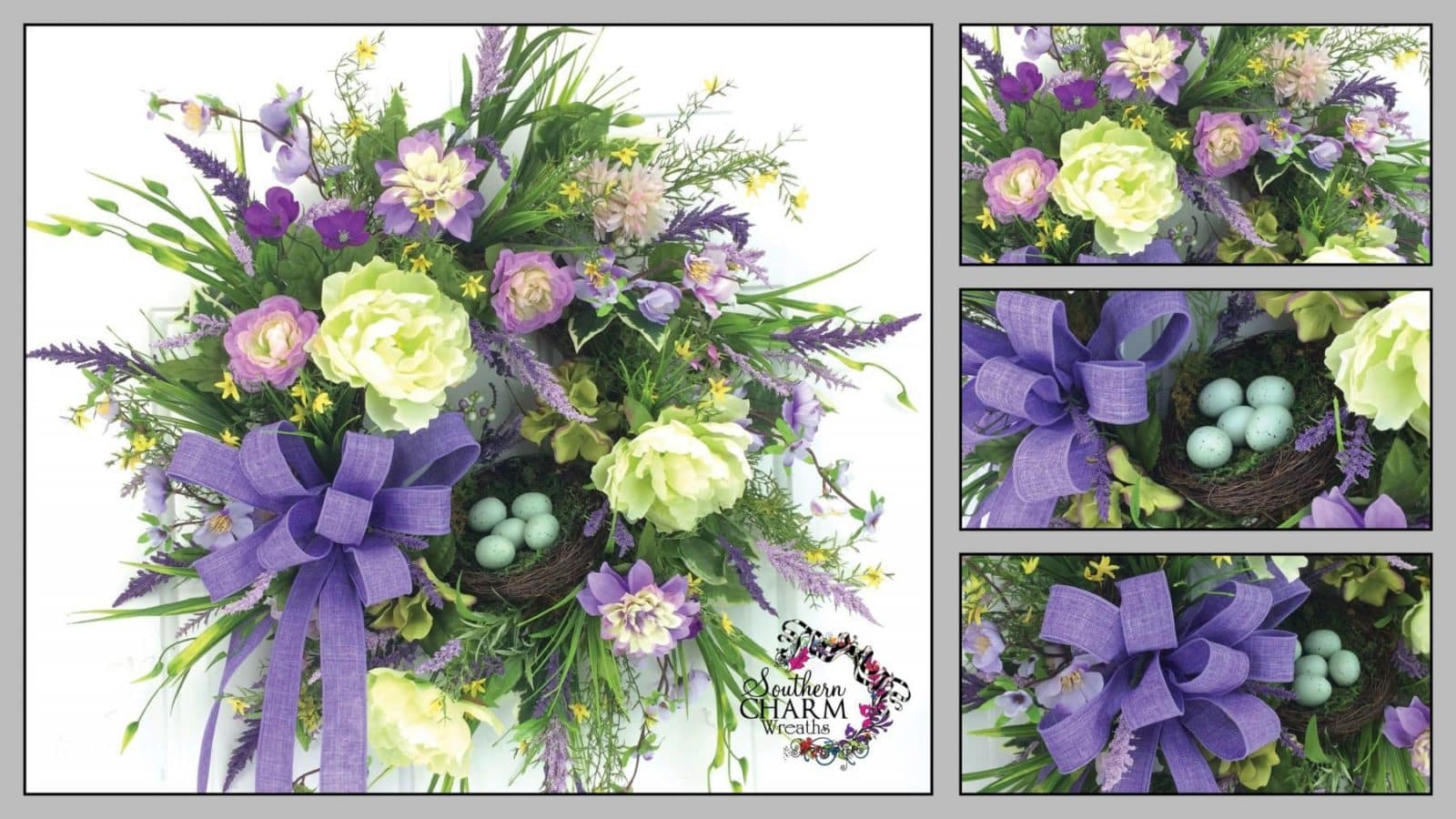 How to Make A Simple Spring Wreath Bow Southern Charm Wreaths
