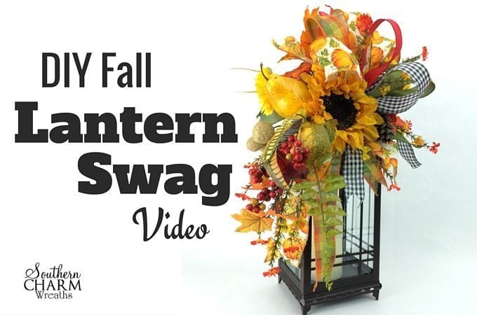 How To Make a Fall Lantern Swag