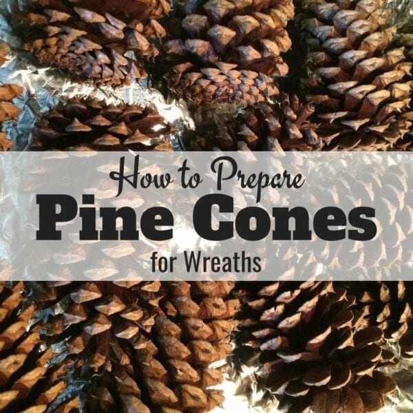 Prepare Pine Cones for Wreaths