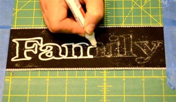 How to Transfer Print to Chalkboard Ribbon