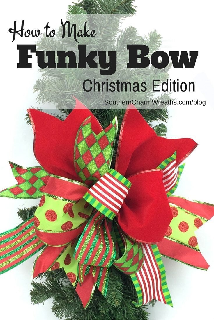 How To Make A Funky Bow - Christmas Edition