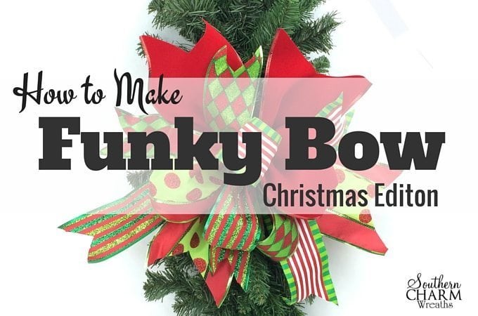 How To Make A Multi-Ribbon Funky Christmas Bow