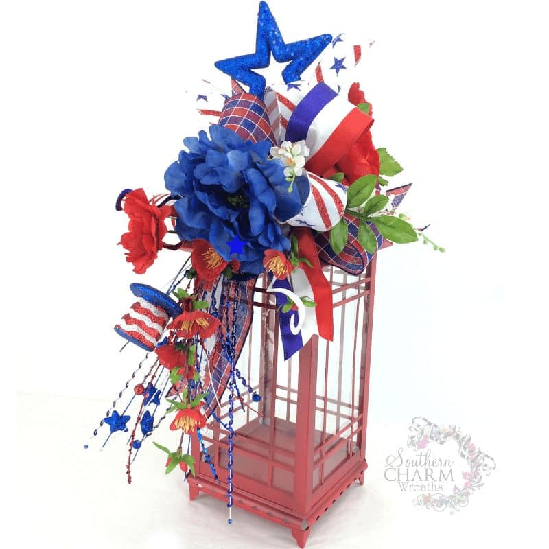 how to make a patriotic lantern swag