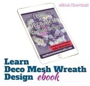 Learn How to Make Mesh Wreath with two colors