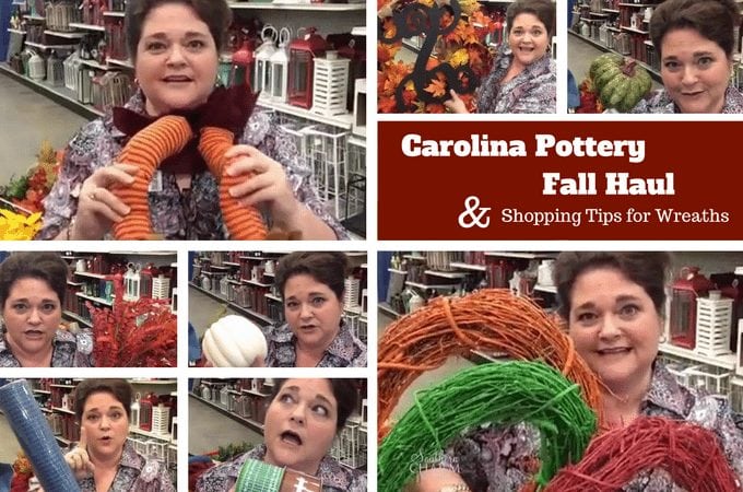 My Carolina Pottery Fall Haul & Shopping for Supplies by www.southerncharmwreaths.com/blog