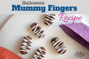 Halloween Mummy Fingers Cookie Recipe by www.southerncharmwreaths.com/blog