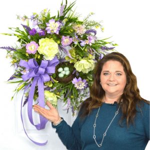 How to make a designer Silk Flower Spring Wreath for your Door