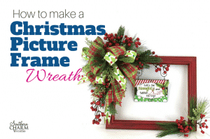 How to Make the Popular Christmas Picture Frame Wreaths