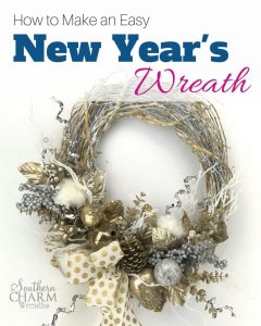 How to Make an Easy New Year's Door Wreath