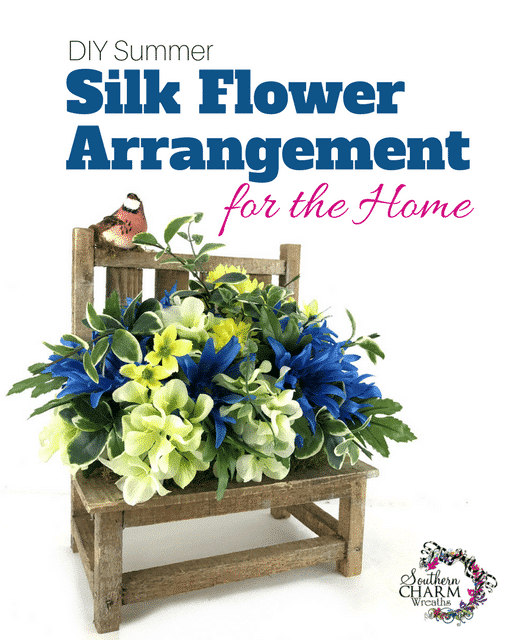 DIY Summer Silk Flower Arrangement for Home