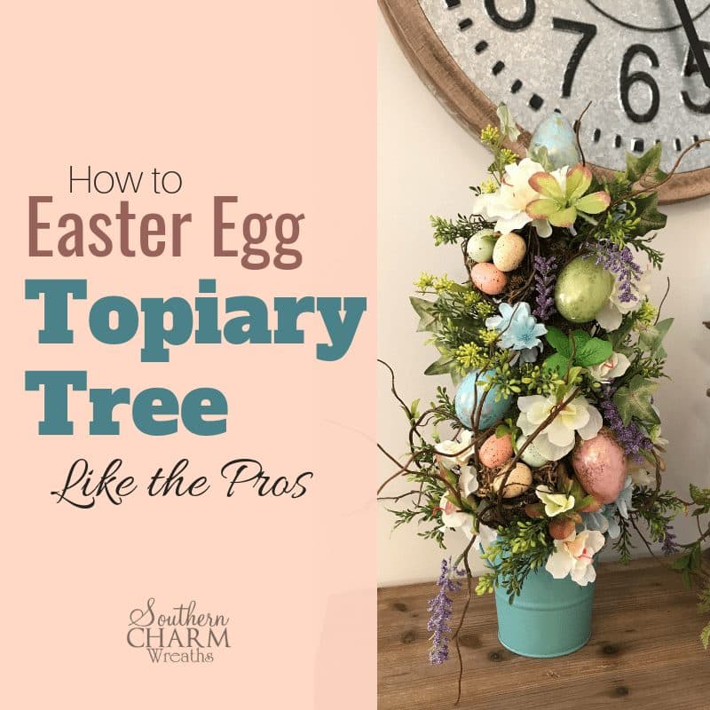 How to Make a Designer Easter Egg Topiary Like the Pros