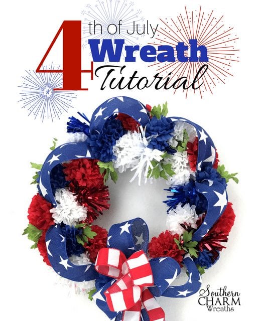 Easy 4th of July Wreath Tutorial