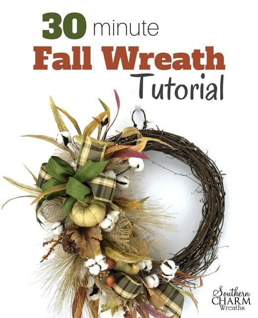 30 Minute Fall Wreath Tutorial by Southern Charm Wreaths