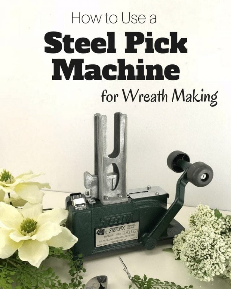 How To Use A Steel Pick Machine For Wreath Making Southern Charm Wreaths