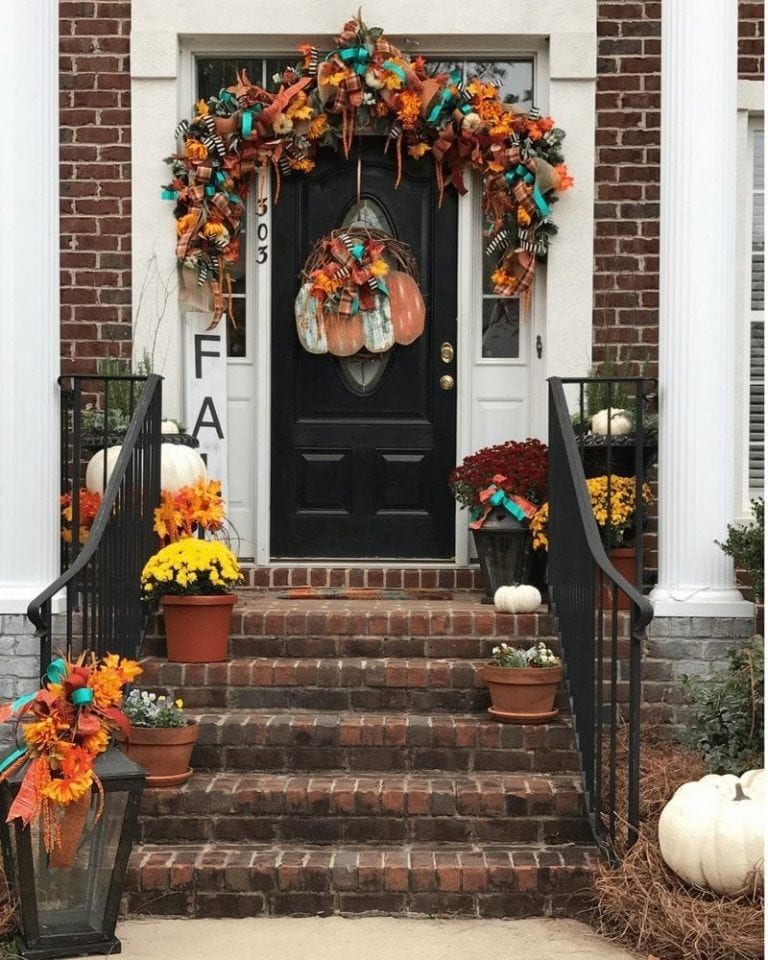 How to Make a Large Fall Lantern Flower Arrangement