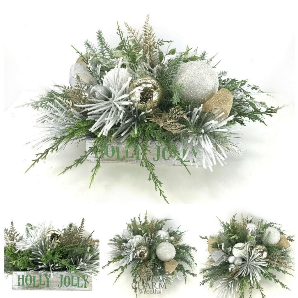 Using a few basic tools, learn how to make a designer Christmas Table Centerpiece for your home by Southern Charm Wreaths.
