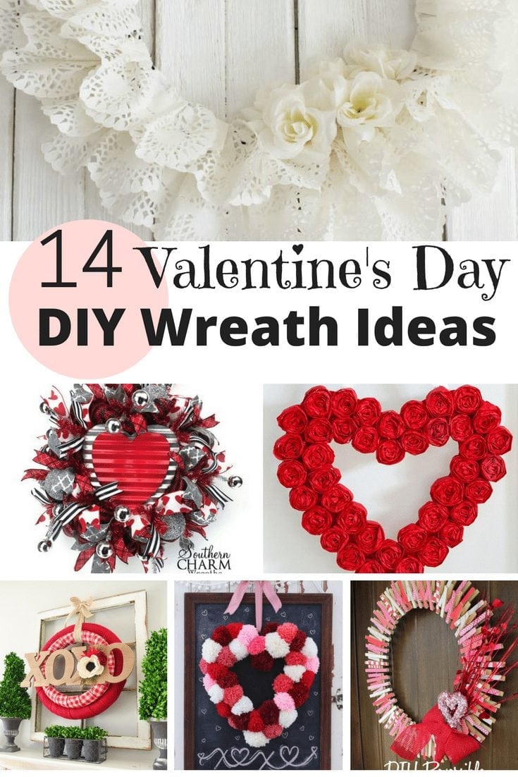 Tissue Paper Flower Valentine's Day Wreath - Easy Valentines Day Decor!