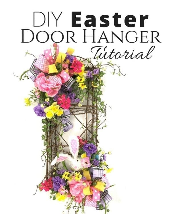 DIY Silk Flower Easter Door Hanger Southern Charm Wreaths