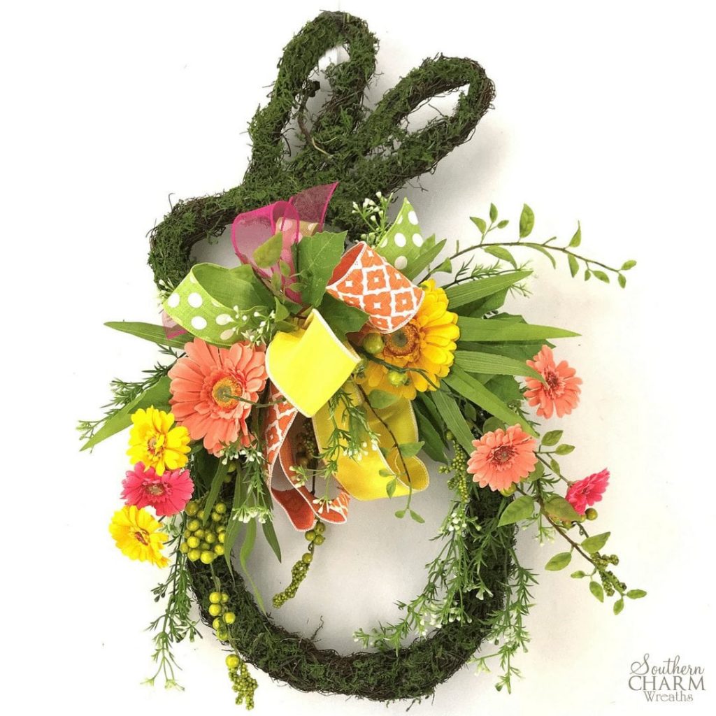 Holiday Wreath Spring Wreath Bunny Details about   Bunny Wreath Easter Wreath Custom Wreath 