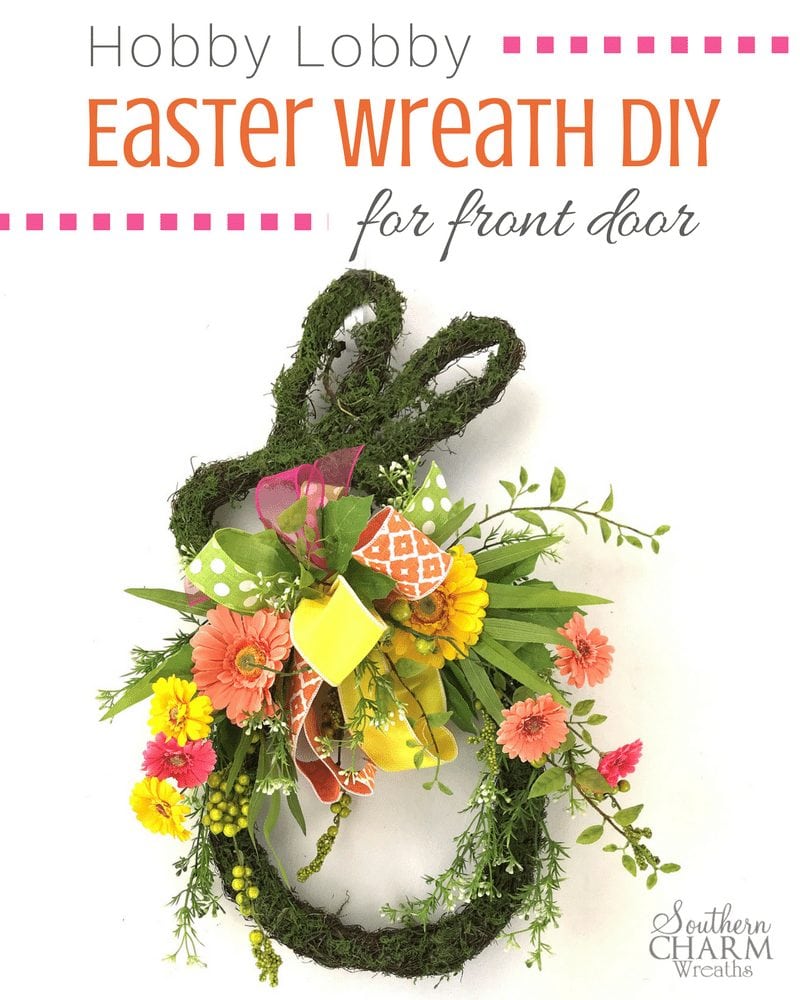spring wreath Easter Bunny grapevine wreath