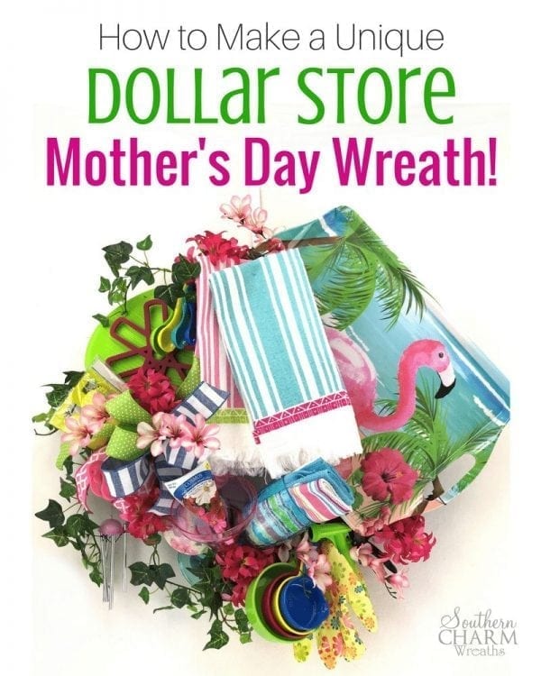 How to Make Dollar Tree Mother's Day Wreaths Last Minute Gift Ideas for Mom