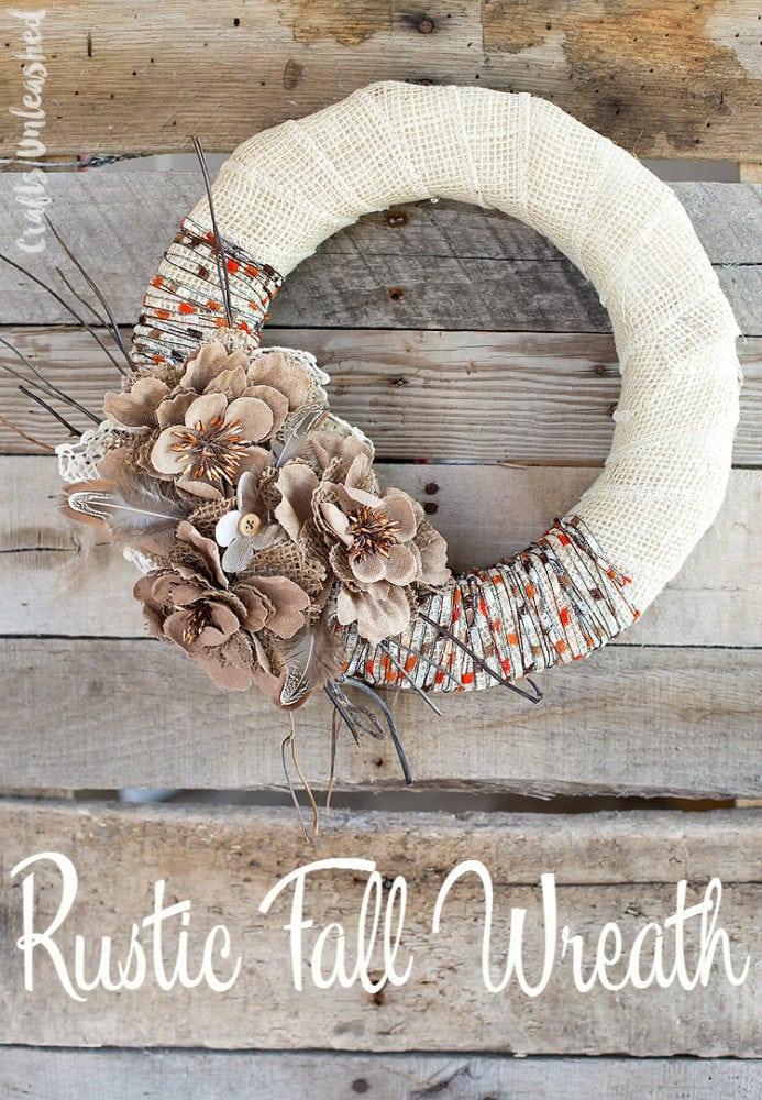 Fall Picture Frame Wreath Tutorial