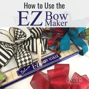 How to use the EZ Bow Maker to make bows for Holiday Decor