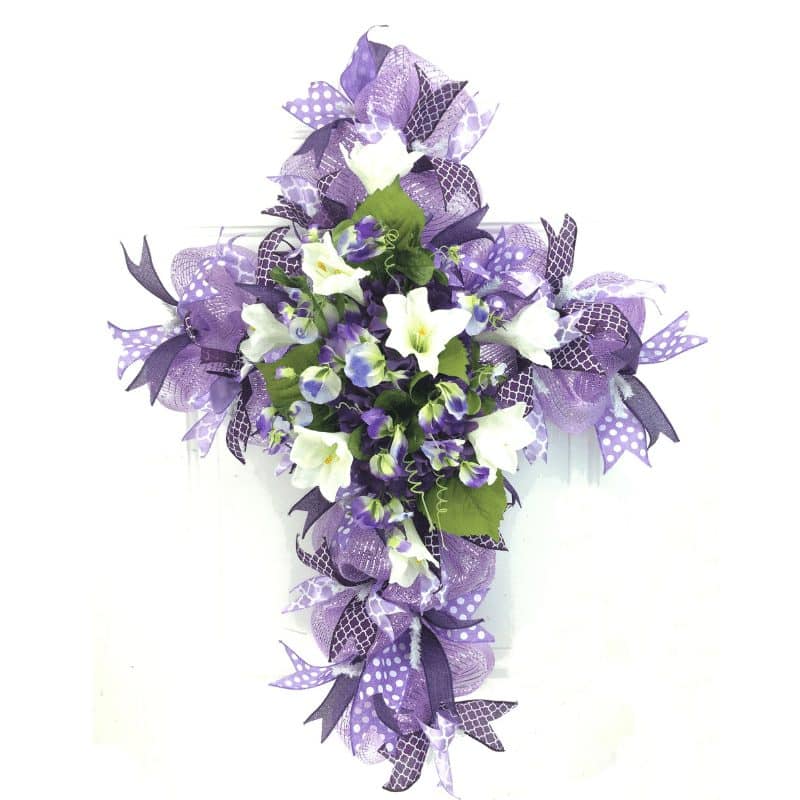 deco mesh cross wreath ebook