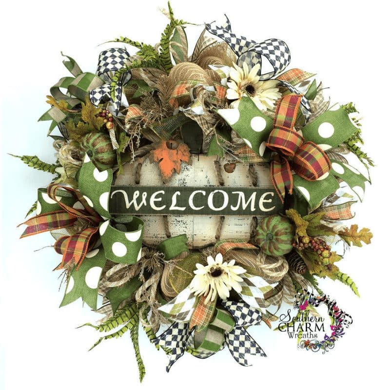 fall deco mesh wreath ebook recipe