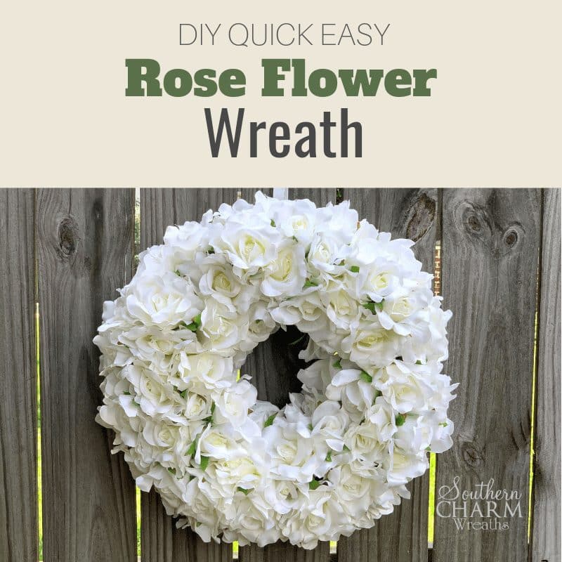 DIY Video Quick Easy Silk Flower Rose Wreath