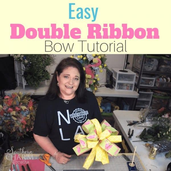 How to Make a Double Ribbon Bow the Easy Way - Southern Charm Wreaths