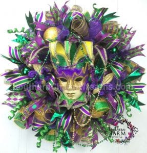 Decorate your door for Mardi Gras