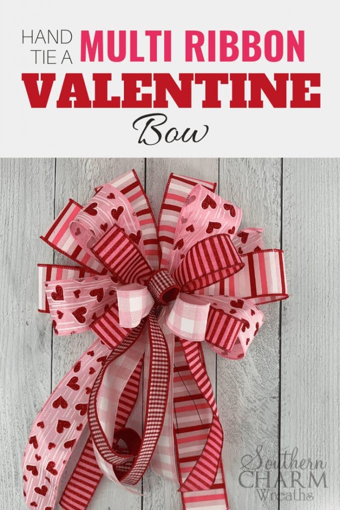 How to Tie an Multi Ribbon Bow for Valentines Day - Southern Charm